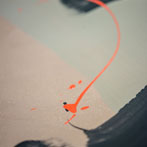 John Higgins at work in his studio 2018